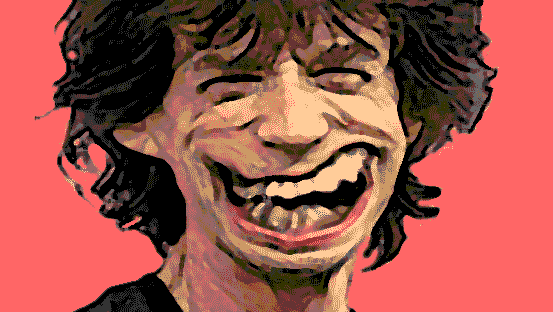 Sir Mick Jagger von den Rolling Stones schreibt ein lockeres Briefchen an Andys Factory.