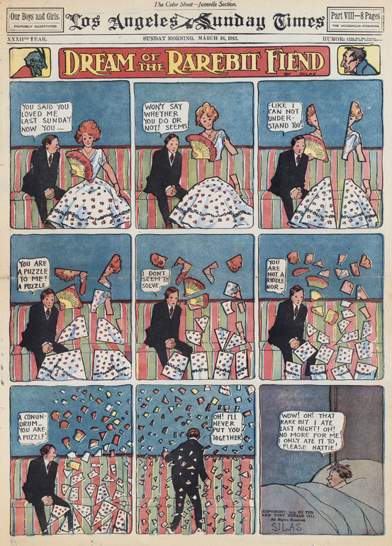 Neben „Little Nemo in Slumberland" war „Dream of the Rarebit Fiend“ eines der bekanntesten Comics von Winsor McCay.