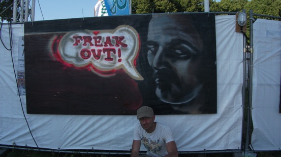 Frank Zappa Banner auf der Zappanale