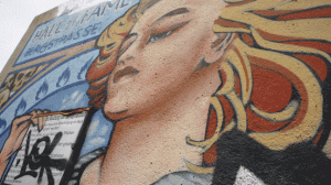 Streetart: Alfons Mucha lebt