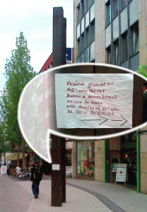 Bordstein-Kommunikation als Street-Art: Zettelwirtschaft in der Öffentlichkeit